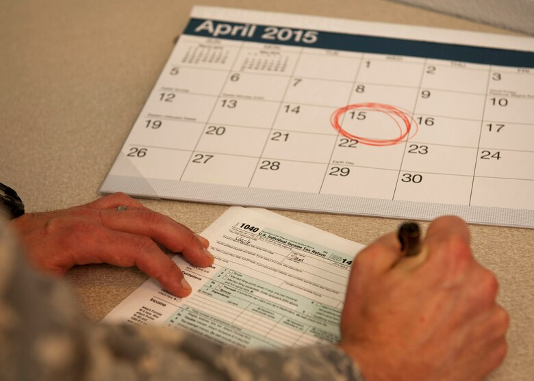 PETERSON AIR FORCE BASE, Colo. – Income tax returns are due April 15, and the Volunteer Income Tax Assistance program is up and running at the Legal Office in building 350 to help file active duty, O-4 and below, and retiree refunds for free. The 30 VITA volunteers are trained in the tax laws and all the new changes, including the Affordable Care Act, Qualified Medicaid Payments and many more, with references available if wanted. (U.S. Air Force photo by Senior Airman Tiffany DeNault)
