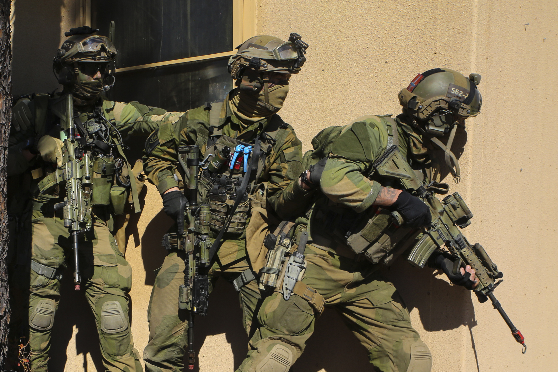 International forces simulate raids during Bold Alligator 2014