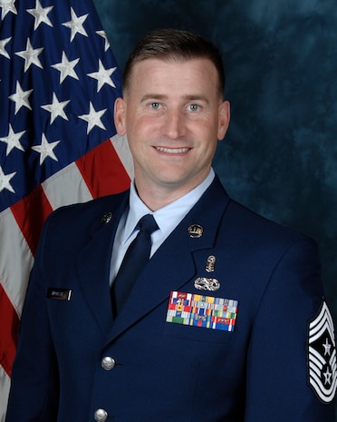 Chief Master Sgt. Mark Bronson, 628th Air Base Wing command chief 