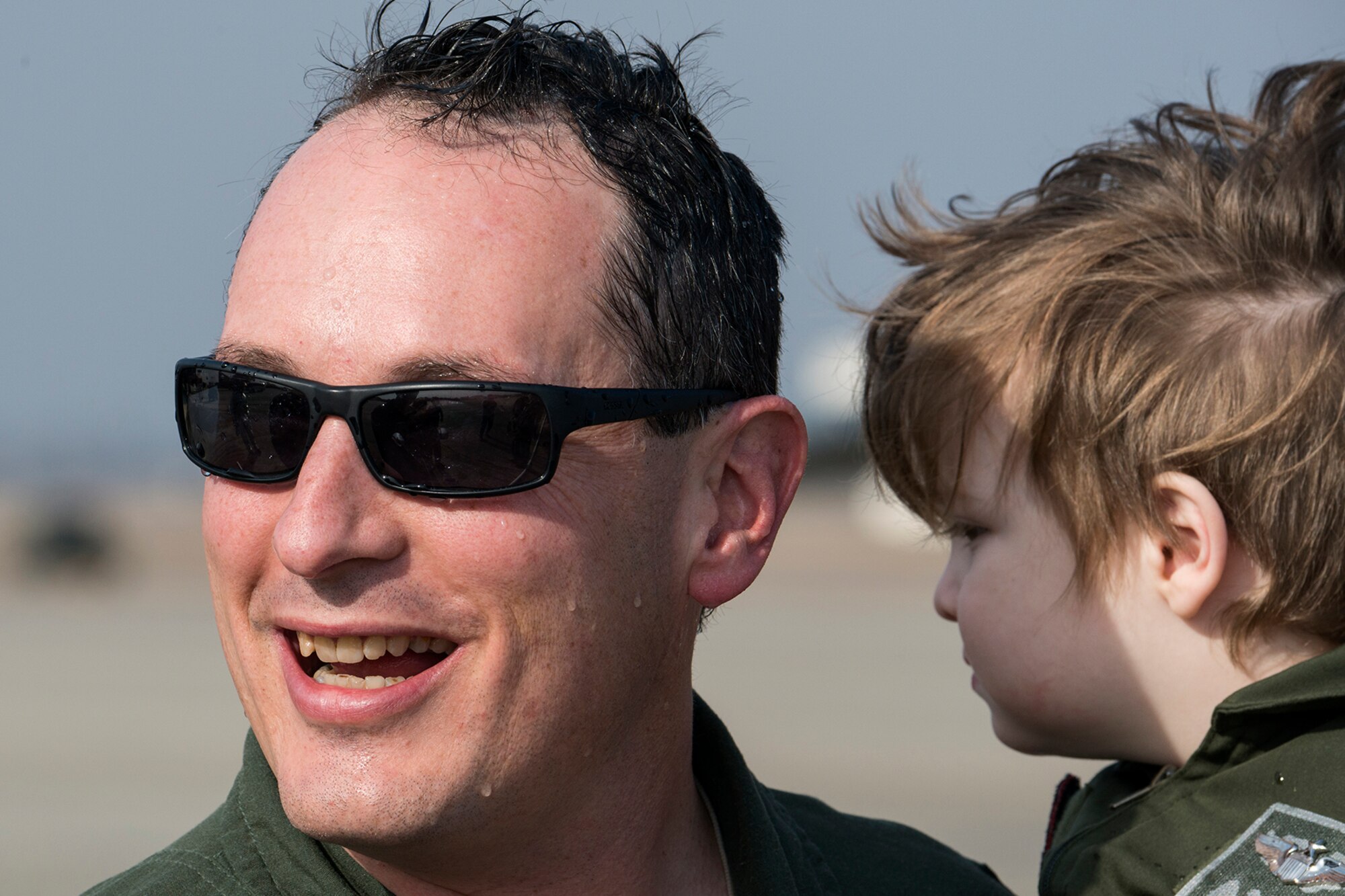 U.S. Air Force Lt. Col. Bryan Patchen took his final flight in a B-52H Stratofortress, Jan. 28, 2015, Barksdale Air Force Base, La. Patchen is an 11th Bomb Squadron instructor pilot and is retiring from the Air Force. (U.S. Air Force photo by Master Sgt. Greg Steele/Released)