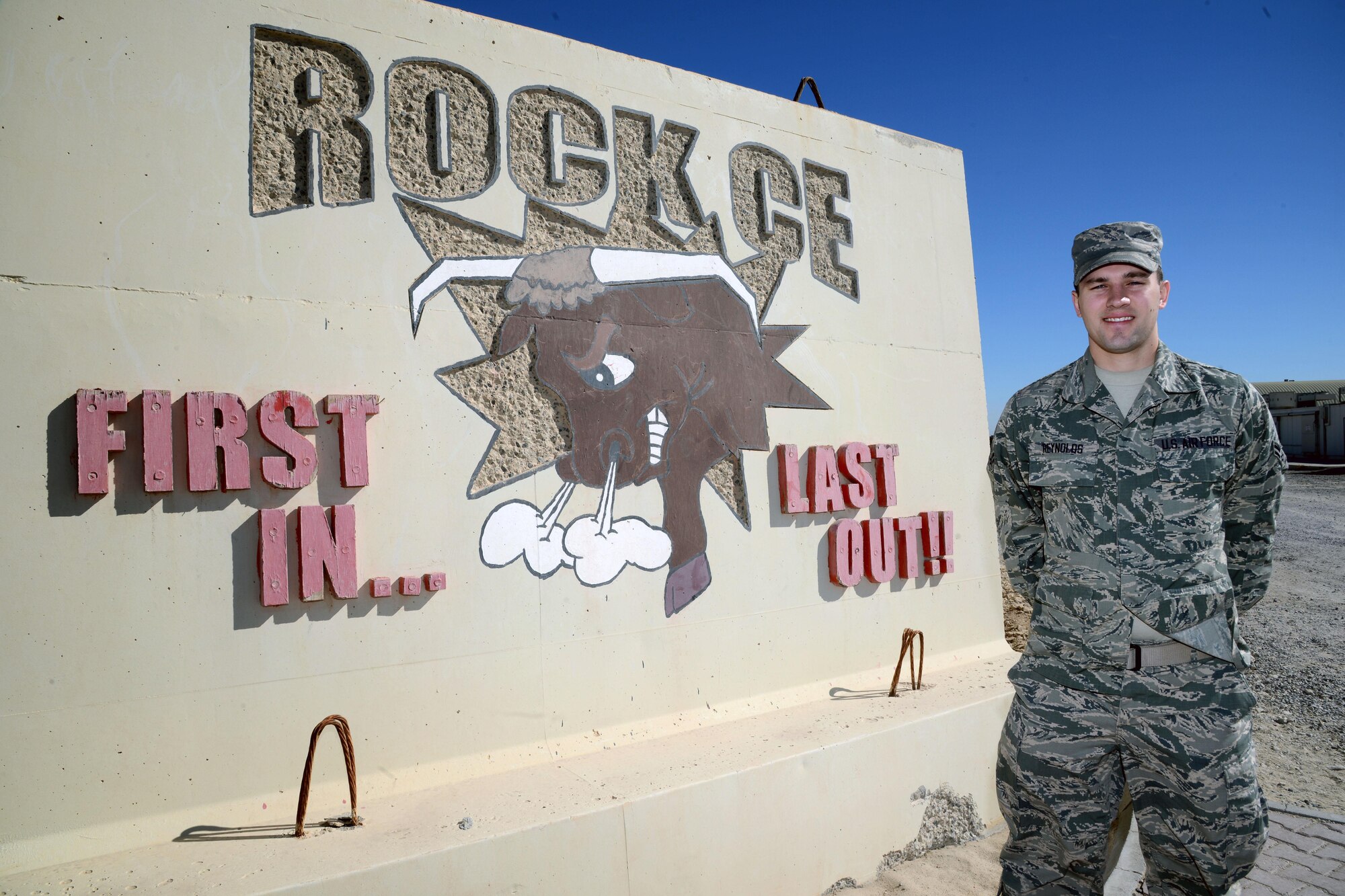 This week's Rock Solid Warrior is Airman 1st Class Logan Reynolds. He is an administrative technician with the 386th Expeditionary Civil Engineer Squadron. Chillicothe, Ohio, native is deployed from the 355th Communications Squadron at Davis-Monthan Air Force Base, Arizona.