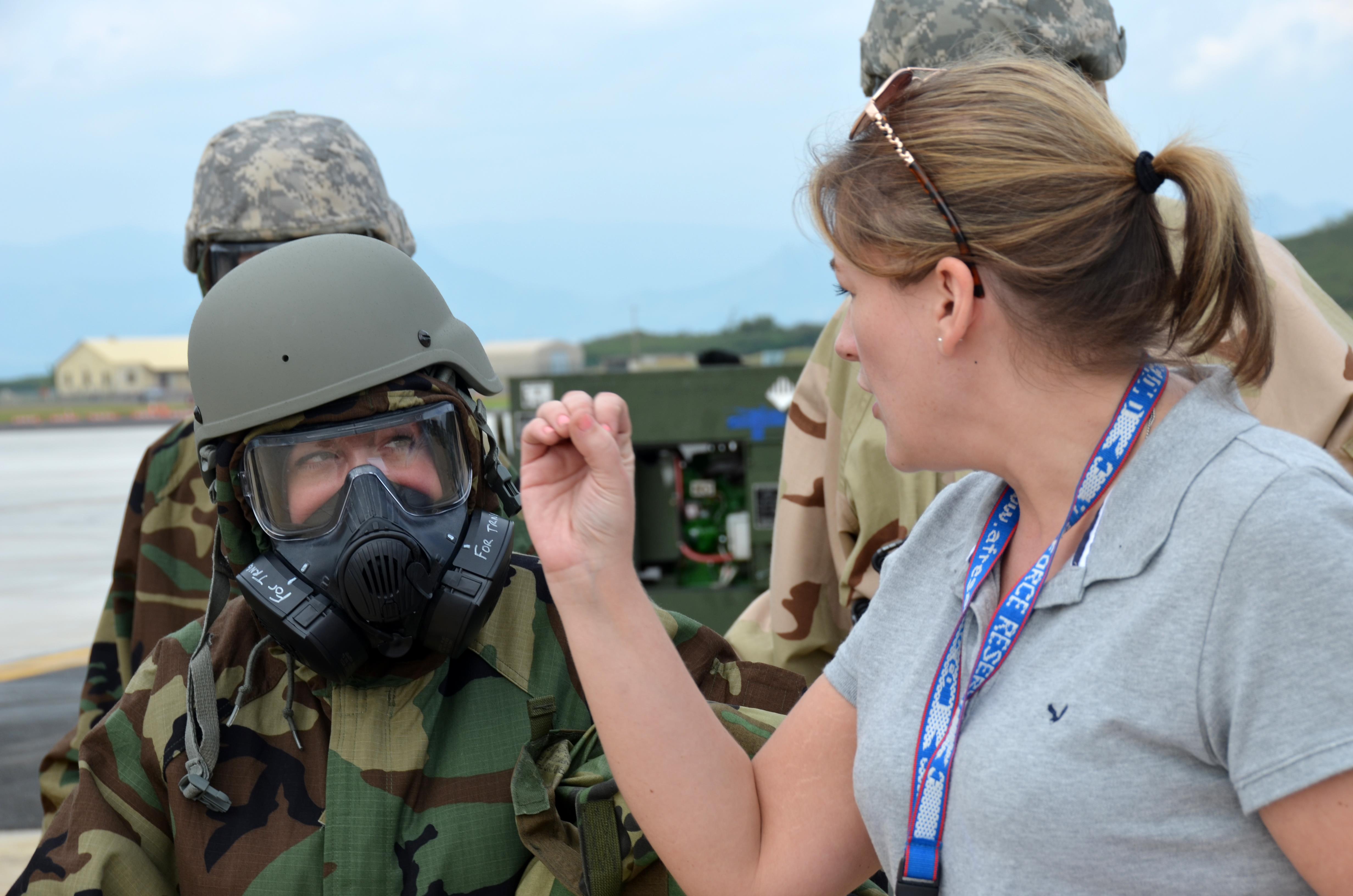 ALCF don MOPP gear in Hawaii