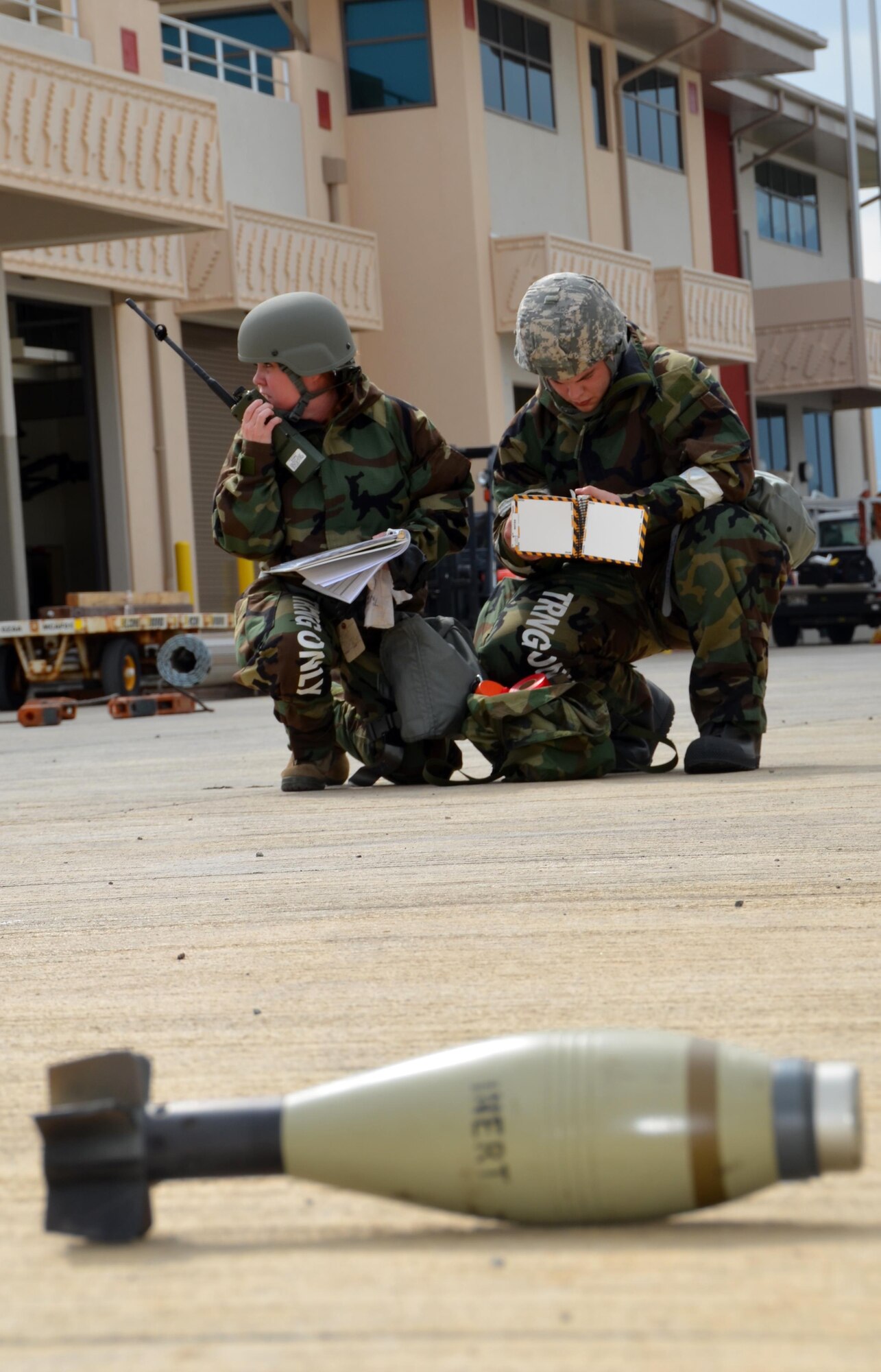 Westover Airlift Control Flight (ALCF) Airmen conduct exercise Patriot Palm at Marine Corps Air Station, Kanneohe Bay,Hawaii, Jan. 11 through Jan. 17.  ALCF is unique in that they are the first troops into a location that does not already have a working air base and usually have to operate alone until they bring in the aircraft needed to finalize the set-up of a functioning base. (U.S. Air Force photo/Staff Sgt.Kelly Goonan)