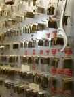 Dozens of different keys hang on a wall at the 341st Civil Engineer Squadron lock shop Feb. 3, 2015, at Malmstrom Air Force Base, Mont. Each key is used for different bands of locks and each has a specific number of tumblers it can work with. (U.S. Air Force photo/Airman 1st Class Dillon Johnston)