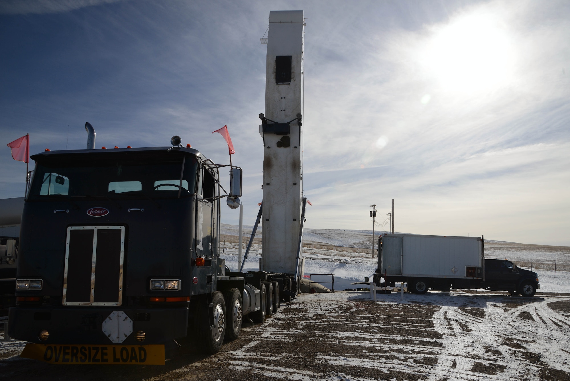 Airmen from the 341st Missile Maintenance Squadron worked to keep the launch facilities in the missile field working at optimal levels Feb. 4. Their work included swapping out batteries which keep the LFs running, removing one missile and replacing another. Maintenance in the field is essential in keeping missiles ready and on alert at all times. (U.S. Air Force photo/Airman 1st Class Joshua Smoot)