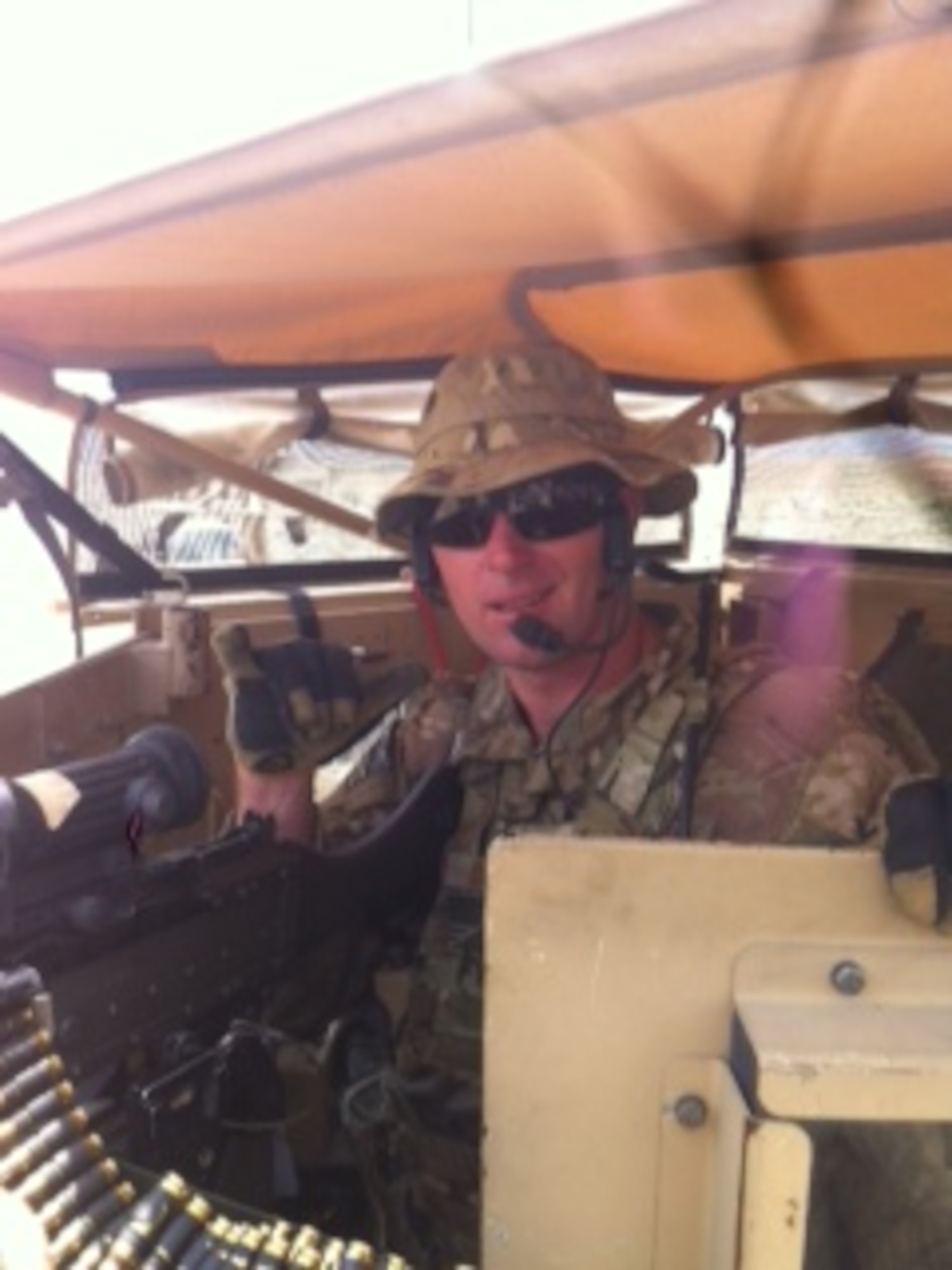 Tech. Sgt. Christopher Donohue on a mission in Afghanistan. (Courtesy photo)