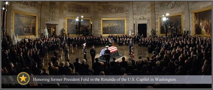 President Ford in the Rotunda