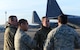 Members of the Royal Air Force plan with members of the 352nd Special Operations Support Squadron deployed aircraft ground response element to load a Humvee into a RAF C-130J Super Hercules during training Jan. 20, 2015, on RAF Mildenhall, England. Members of the RAF worked with members of the 352nd SOSS DAGRE team to practice loading and unloading the Humvee in preparation for their upcoming joint training exercise, Emerald Warrior, held at Hurlburt Field, Fla. (U.S. Air Force photo by Senior Airman Kate Maurer/Released)