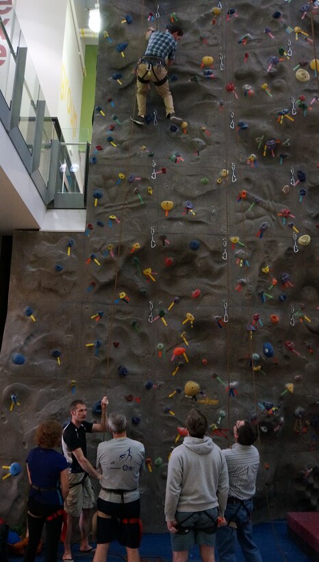 A free Climbing 101 course is offered at the Warrior Fitness Center for those who are eligible to work out in the WFC and who are over the age 13. 