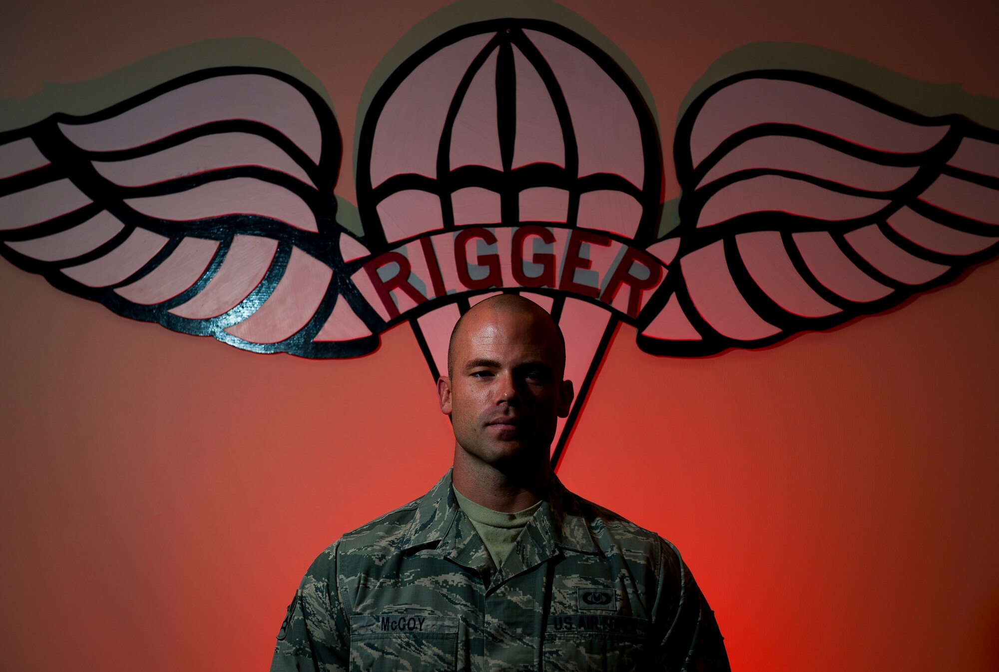 Senior Airman Robert McCoy, 437th Operations Support Squadron Aircrew Flight Equipment technician, is a certified parachute packer and has extensive training with every piece of equipment AFE maintains for aircrew members aboard the C-17 Globemaster III. (U.S. Air Force photo/ Senior Airman Dennis Sloan)