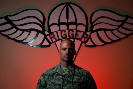 Senior Airman Robert McCoy, 437th Operations Support Squadron Aircrew Flight Equipment technician, is a certified parachute packer and has extensive training with every piece of equipment AFE maintains for aircrew members aboard the C-17 Globemaster III. (U.S. Air Force photo/ Senior Airman Dennis Sloan)