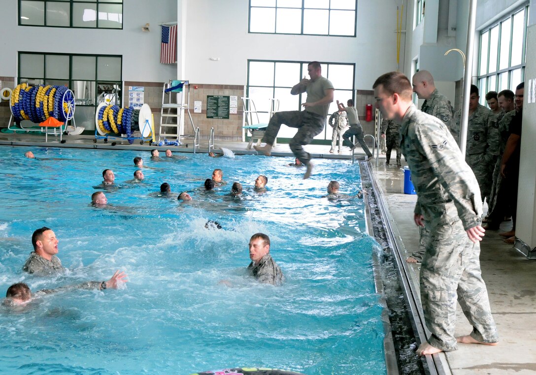 138th CES Basic Water Survival Training