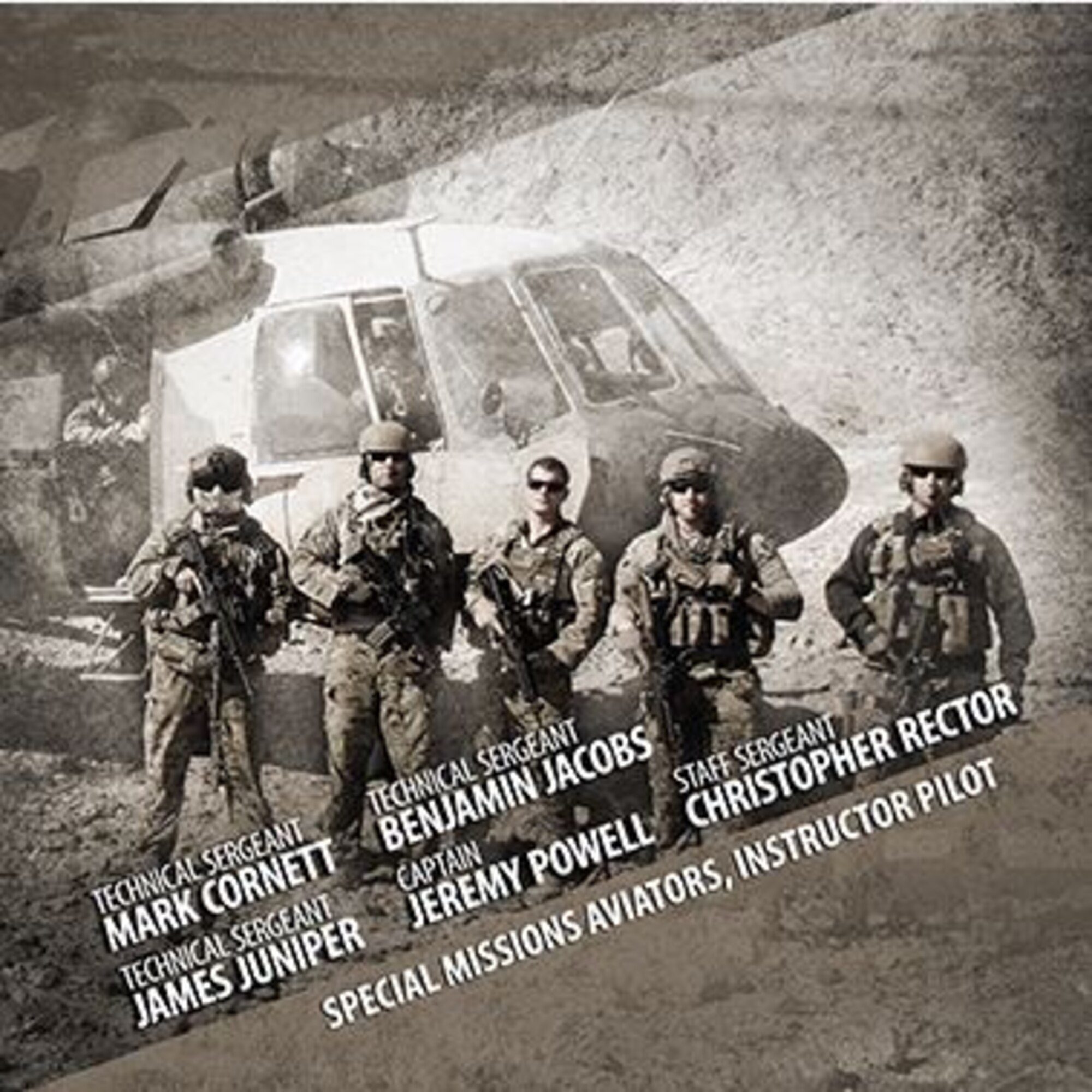 Staff Sgt. Christopher Rector, 459th Airlift Squadron flight engineer, was part of a five-man team featured in the latest volume of Portraits in Courage. They were honored during an official ceremony held in Arlington, Va., Feb. 4, 2015. (Courtesy graphic)