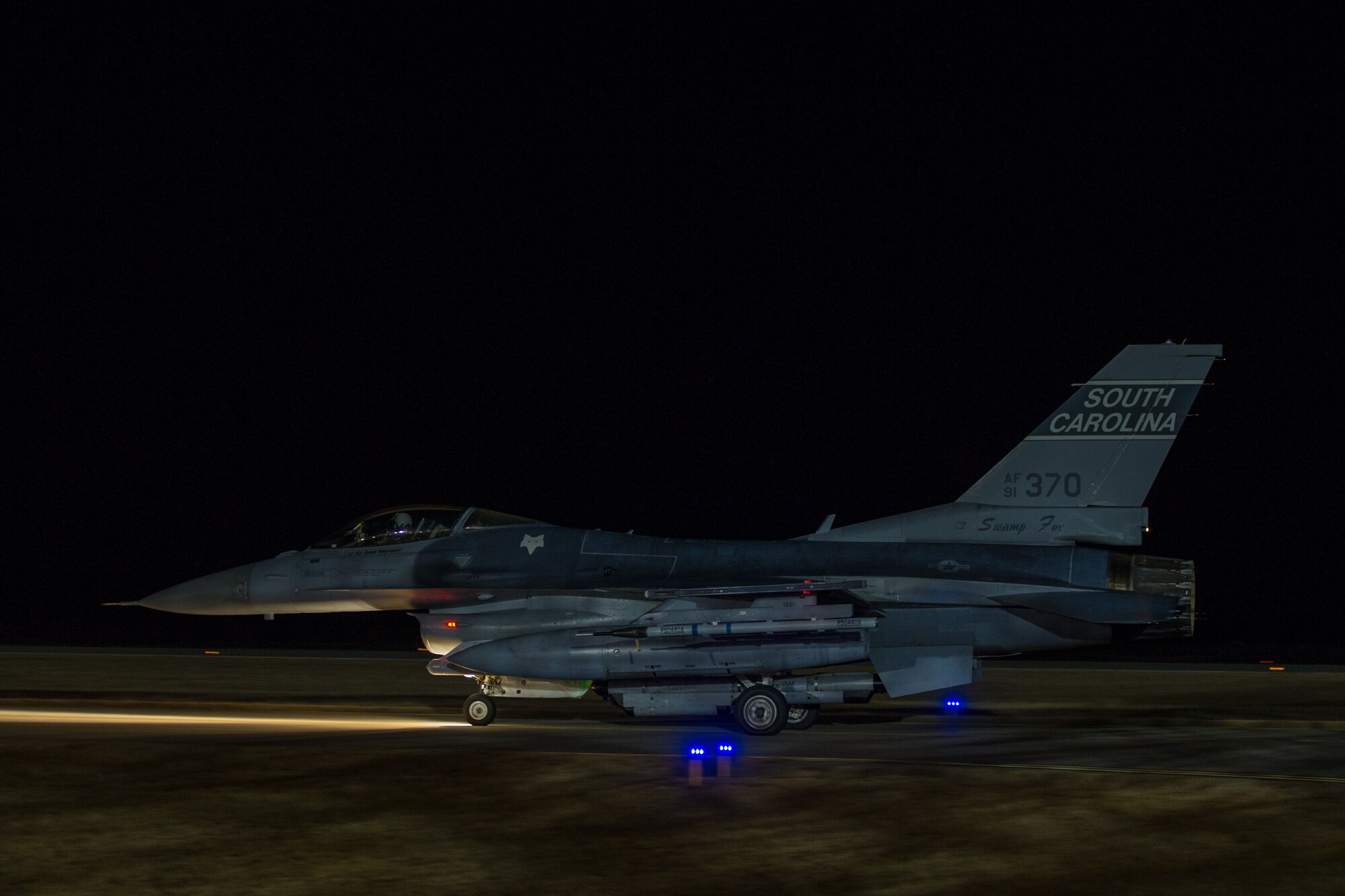 U.S. Airmen of the 169th Fighter Wing, South Carolina Air National Guard, participate in surge flying operations on Feb. 7, 2015, at McEntire Joint National Guard Base, S.C. The surge encompasses high tempo flying as part of vital training in preparation for deployments. (U.S. Air National Guard photo by Tech. Sgt. Jorge Intriago/Released)