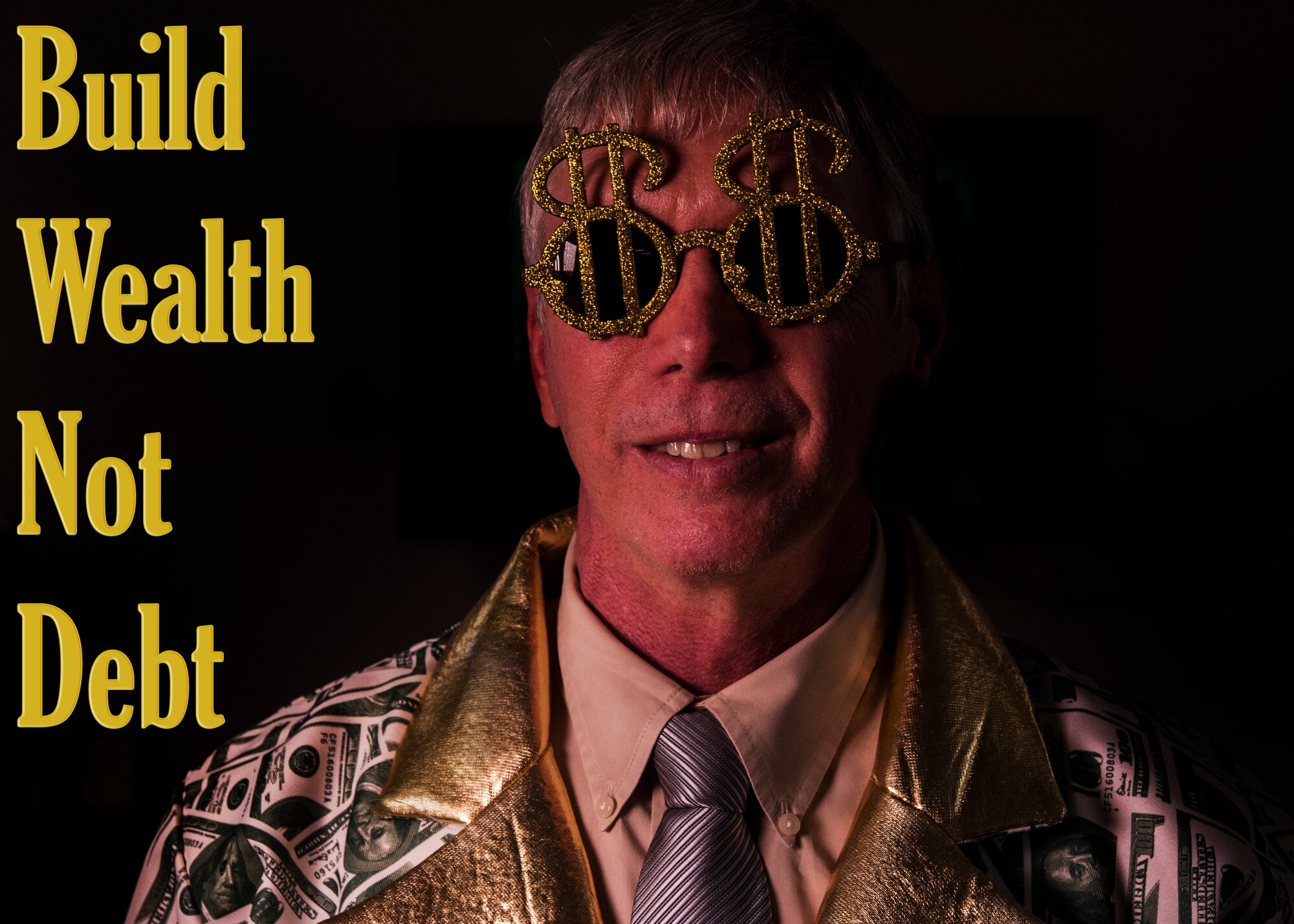 Rick Tomaskovic, 19th Force Support Squadron Airman and Family Readiness Center community readiness consultant, promotes Military Saves Campaign Feb. 10, 2015, at Little Rock Air Force Base, Ark. Military Saves Week encourages saving a portion of each paycheck, developing a personal financial plan and establishing good credit (U.S. Air Force graphic by Senior Airman Kaylee Clark)