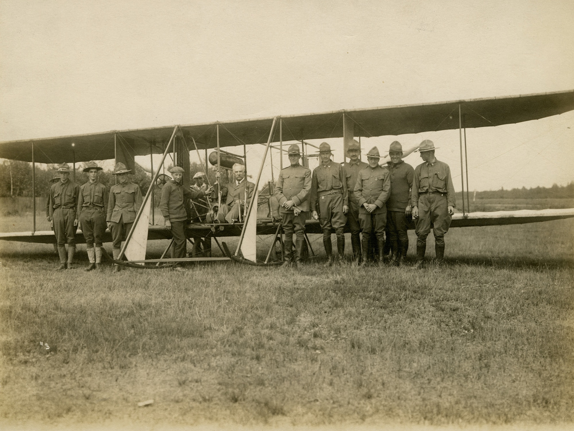 The National Aeroplane Fund was sanctioned by the Aero Club of America in response to perceived military and political disinterest in aeronautics. Established in summer 1915, the group lobbied Congress to increase funding for military aeronautics and independently instituted programs to develop aviation in the National Guard and to form a civilian aviation reserve. (U.S. Air Force photo)