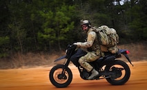 Airmen from the Special Tactics Training Squadron, 24th Special Operations Wing, Hurlburt Field, Fla., learn how to operate all-terrain vehicles during advanced tactical vehicle training at Eglin Range, Fla., Feb 1-4, 2015. The STTS trains special operations forces, including combat controllers and special tactics pararescueman, for rapid global employment to enable airpower success in austere and hostile environments. (U.S. Air Force photo by Senior Airman Christopher Callaway/Released)