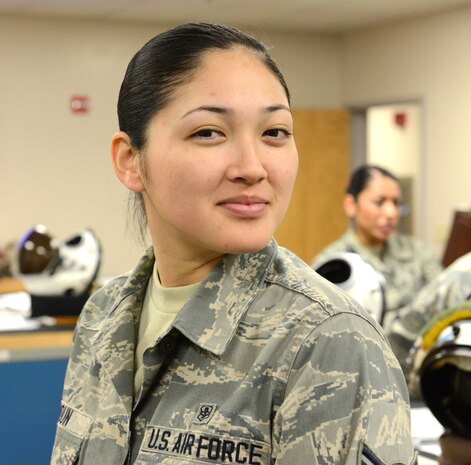 Airman 1st Class Soreya J. Moun, 9th Physiological Support Squadron, Hometown: Long Beach, California. (U.S. Air Force photo by John Schwab/Released)