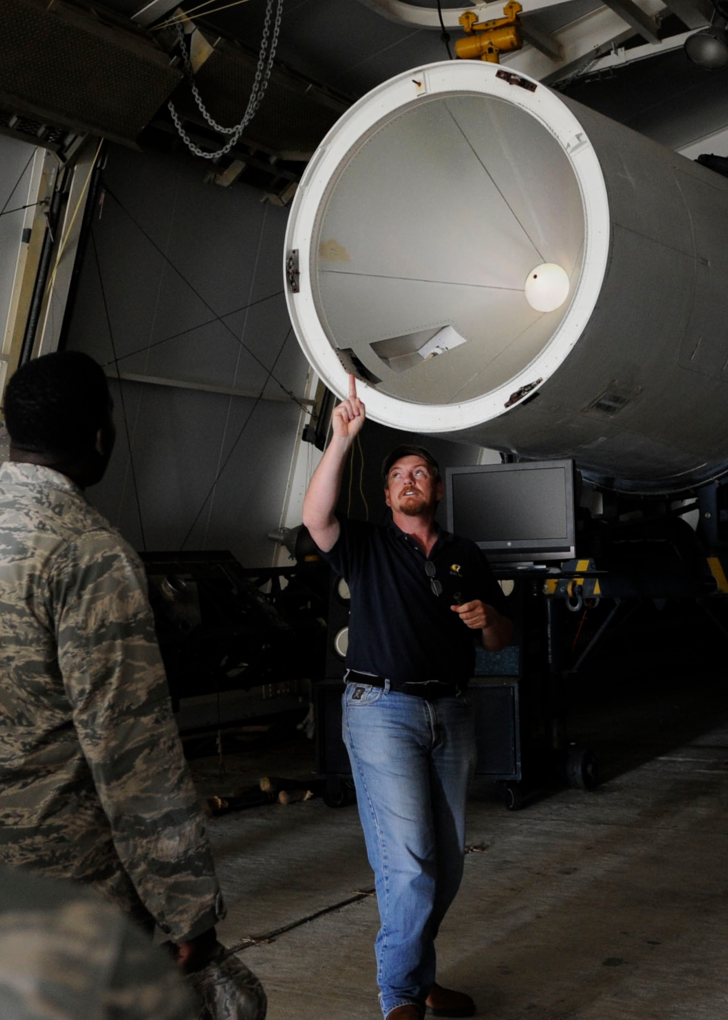 Jay Prichard, 30th Space Wing curator of the Space and Missile Heritage Center, conducts a tour of Vandenberg’s only National Historic Landmark, Space Launch Complex 10, for students in the 533rd Training Squadron, Feb. 9, 2015, Vandenberg Air Force Base, Calif. For students working to become future space and missile officers, a tour of SLC-10, and the heritage center, is an opportunity to better understand the proud legacy they are joining. (U.S. Air Force photo by Senior Airman Shane M. Phipps/Released)

