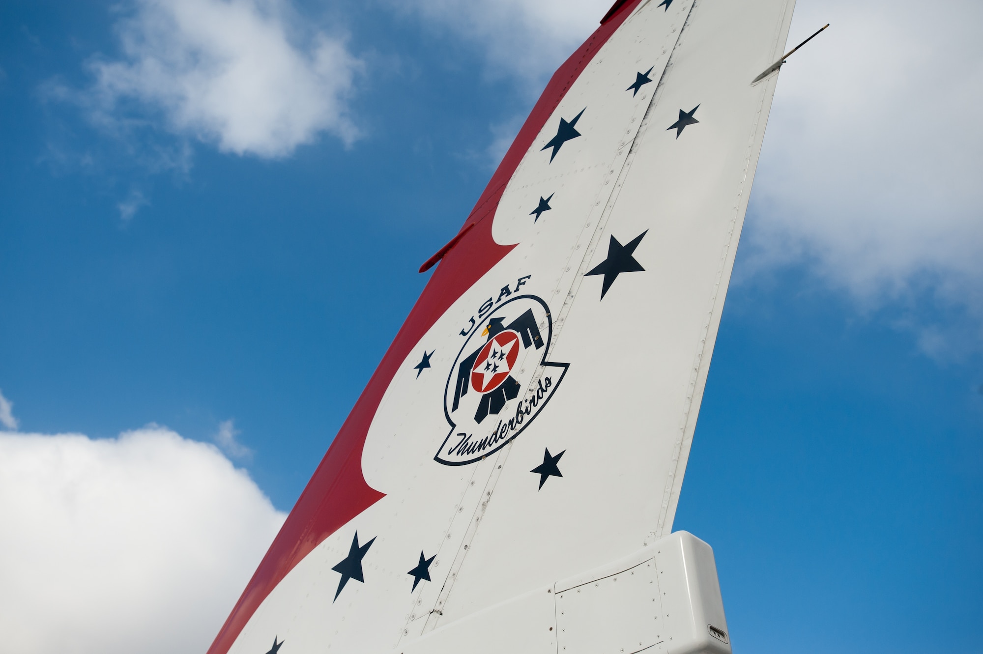 The Thunderbirds are the U.S. Air Force’s premier aerial demonstration team. They will be the marquee attraction at the 2015 Thunder Over Louisville air show, scheduled for April 18 in Louisville, Ky. (U.S. Air National Guard photo by Maj. Dale Greer)