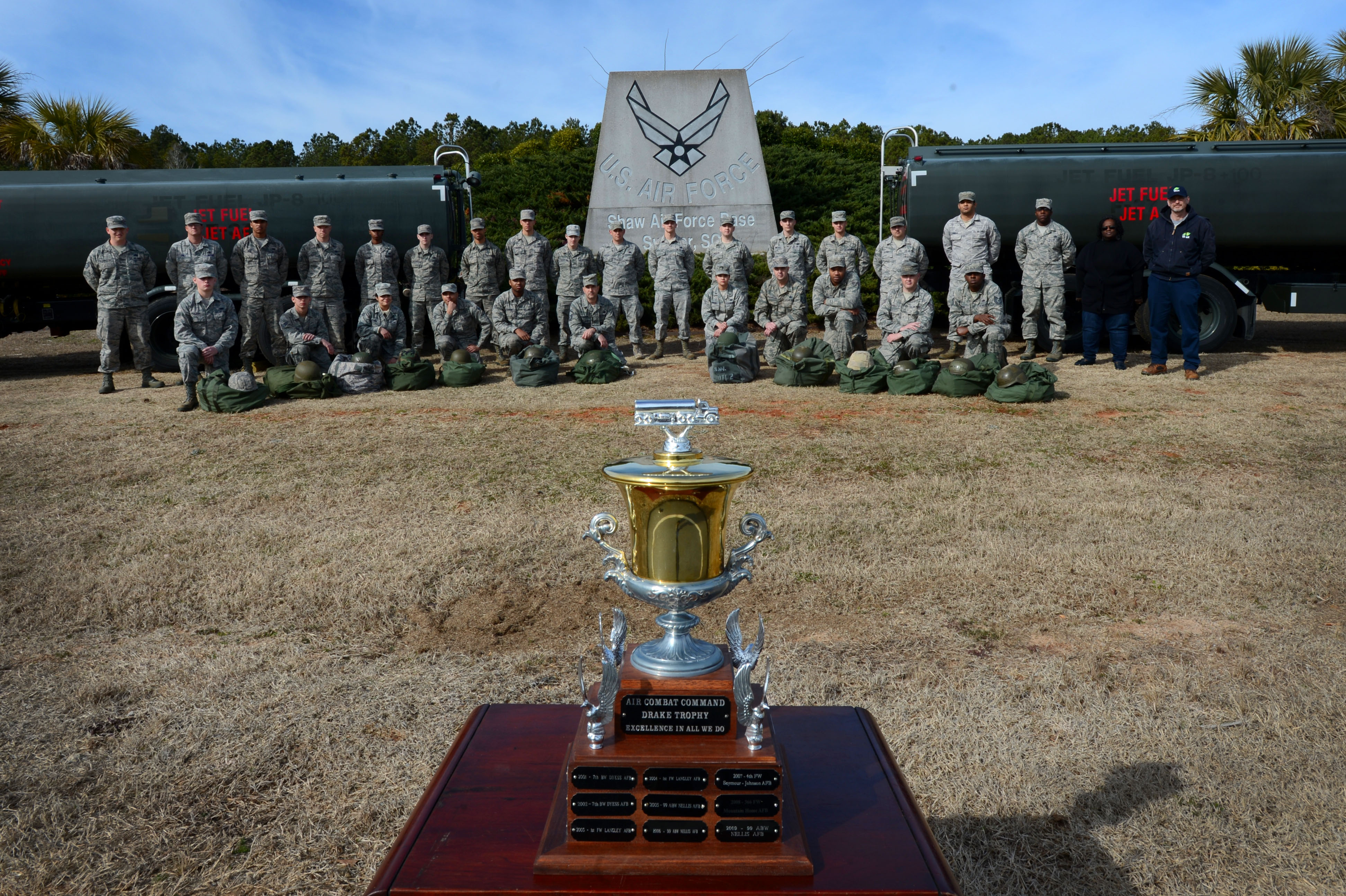 Fuels Management Flight wins Drake Trophy > Air Combat Command