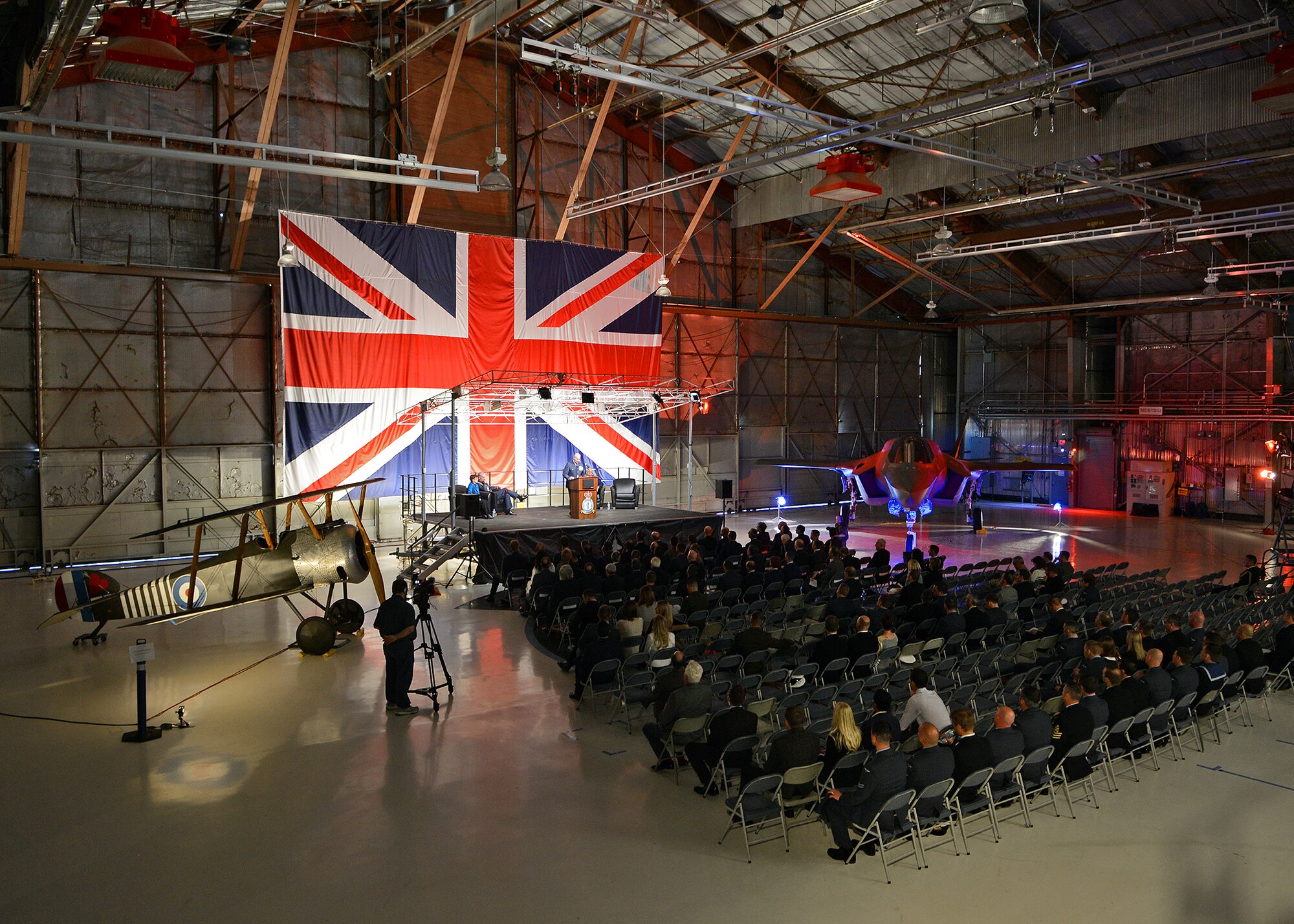 The Royal Air Force 17 (Reserve) Squadron recently celebrated their centenary Feb. 9, 2015 with a parade and parade review by RAF Chief of the Air Staff, Air Chief Marshal Sir Andrew Pulford. The centenary comes on the cusp of the joint squadron, comprised of Royal Navy and RAF personnel, receiving the United Kingdom’s first F-35B Lightning II, known as BK-1, on Jan. 13 for operational testing and evaluation here at Edwards. (U.S. Air Force photo by Jet Fabara)