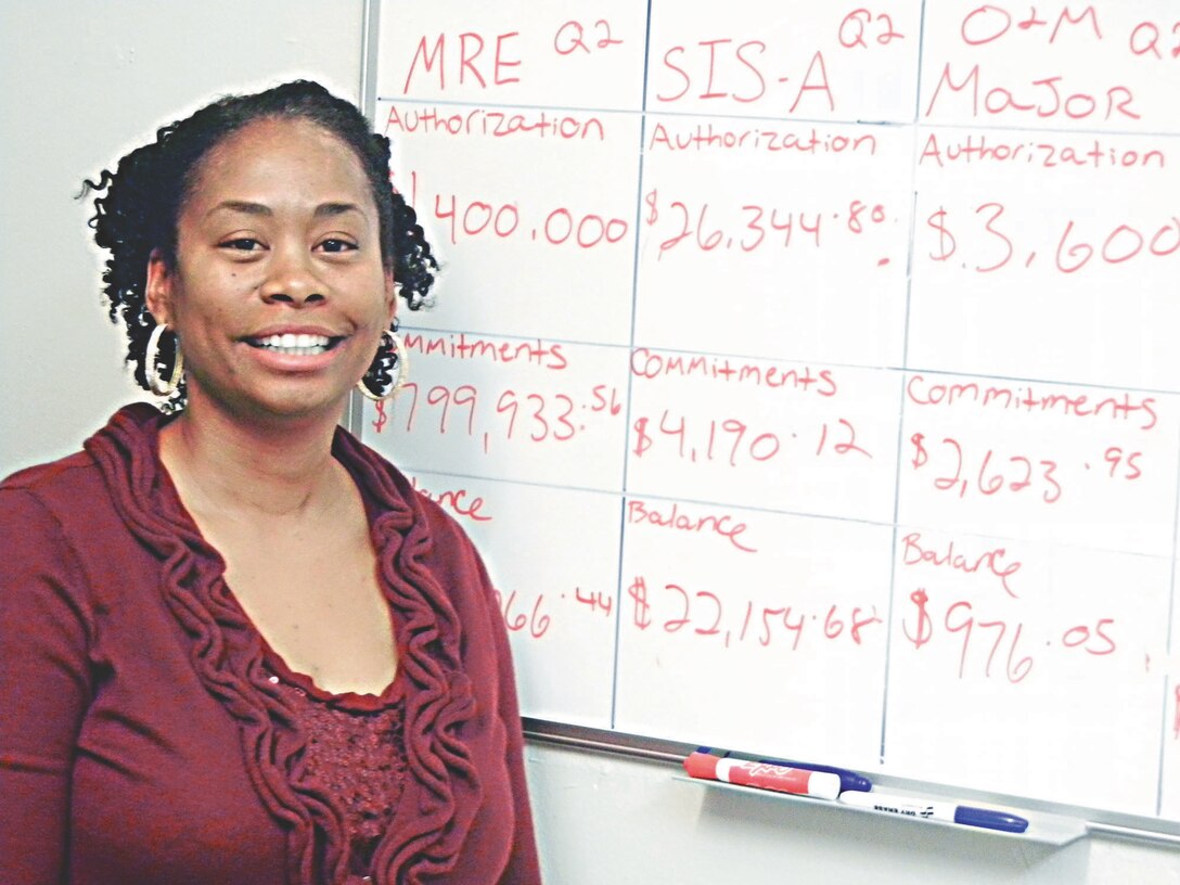 April Canty, the financial technician for Food Service Branch Quantico, is the department’s lone civilian employee and plays a key role in overseeing the funds necessary to run the five mess halls and different accounts aboard Marine Corps Base Quantico.