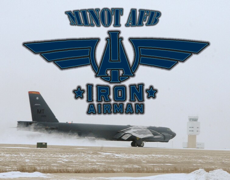 The Iron Airman Challenge at Minot Air Force Base, N.D., aims to push Airmen to strive for physical excellence beyond their physical training test requirements. The challenge consists of four categories; push ups, pull ups, sit ups and a two mile run, each worth a point value depending on the participant’s performance. In order to obtain the title of Iron Airman a participant must earn a 360 out of 400 points and compile all four components in one session in 30 minutes or less. (U.S. Air Force graphic/Senior Airman Stephanie Morris)