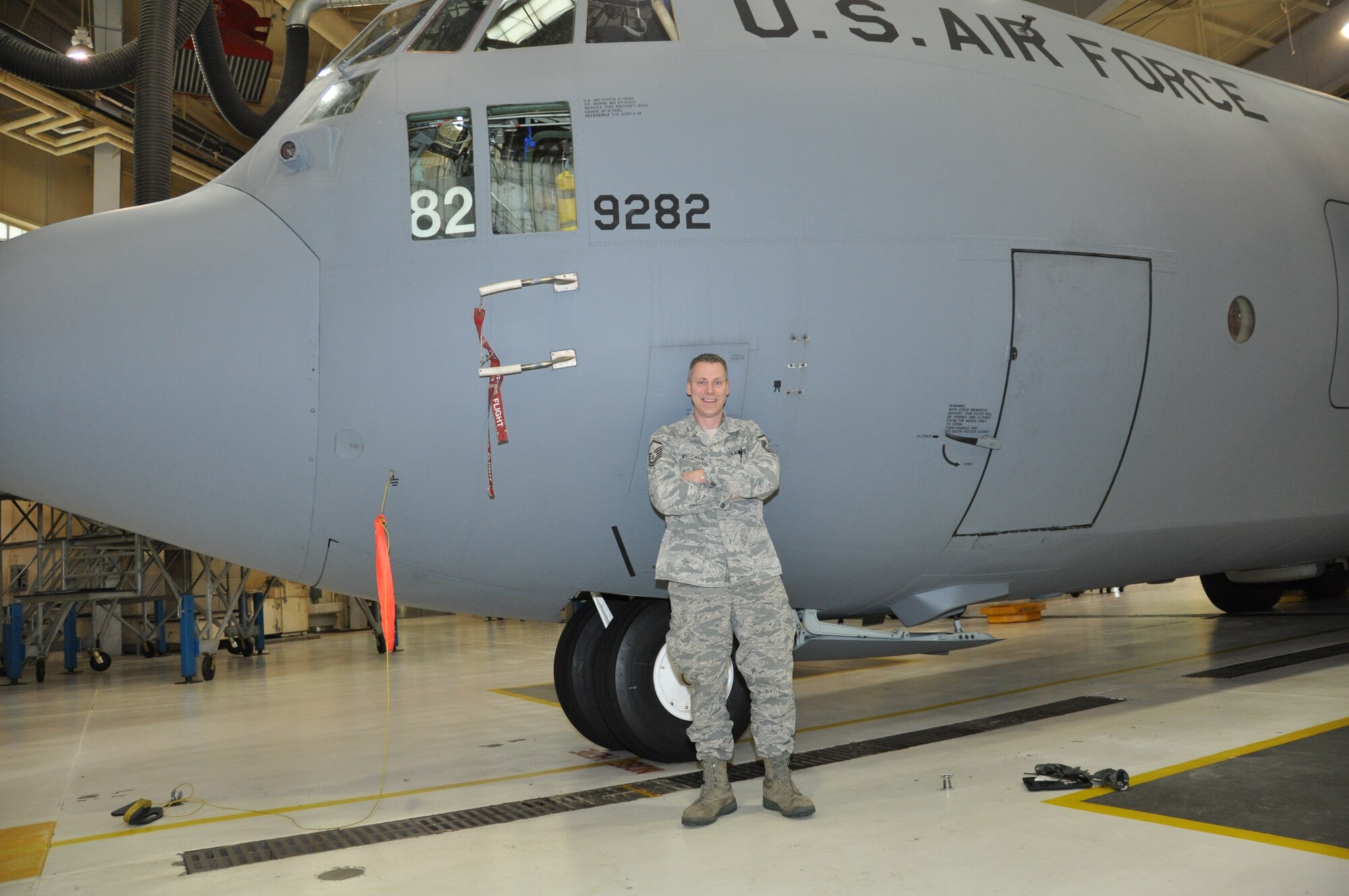 914th Airlift Wing Spotlight Performer of the Month for February 2015, Master Sgt. Eric Moseman, Niagara Falls Air Reserve Station, N.Y.  (U.S. Air Force photo by Master Sgt. Kevin Nichols)