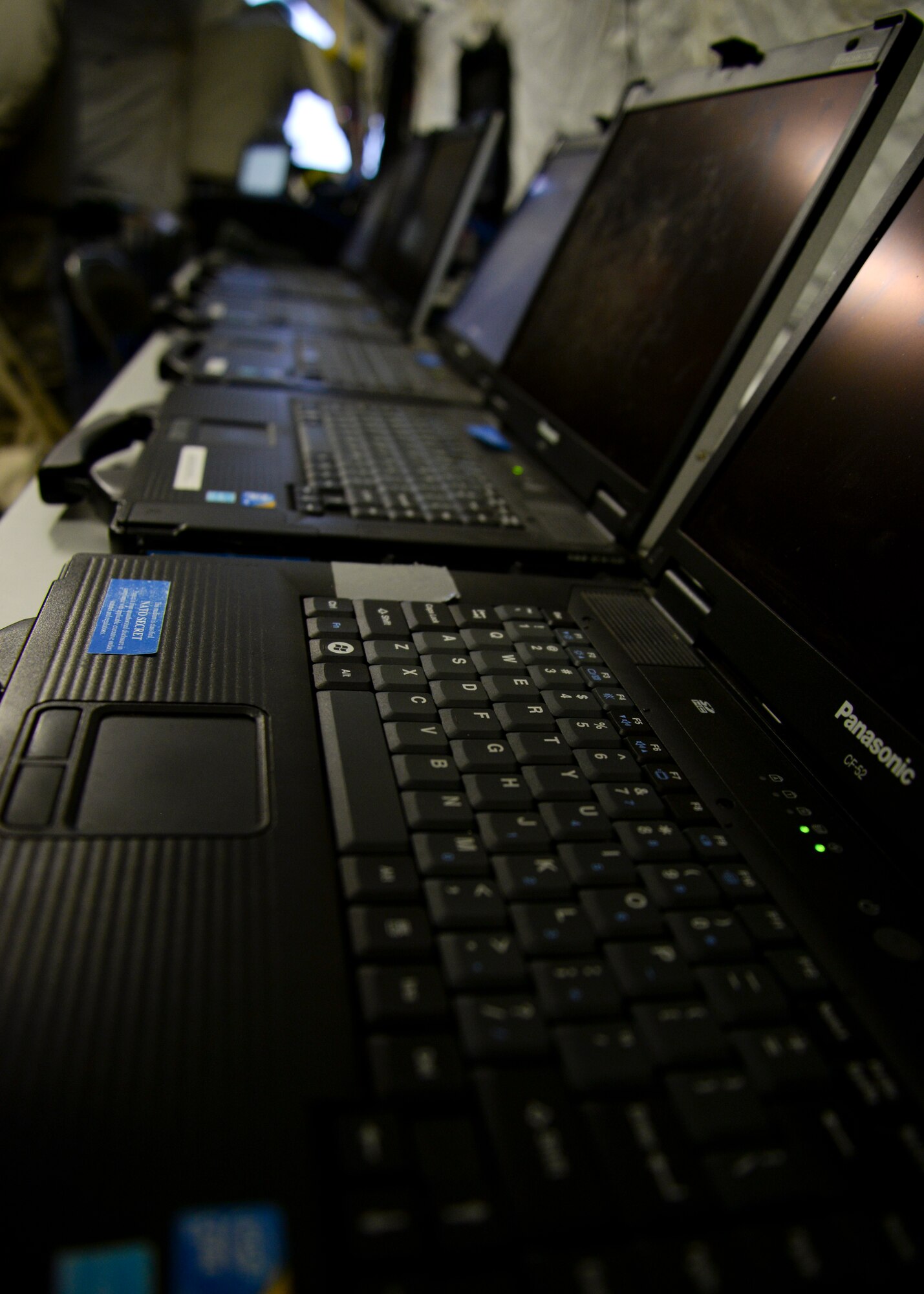 U.S. Air Force Airmen from the 352nd Special Operations Support Squadron set up a level zero Forward Air Detachment during an exercise Jan. 28, 2015, on RAF Mildenhall, England. The exercise gave Airmen a chance to test new equipment as well as stay prepped and ready for mission requirements. (U.S. Air Force photo by Senior Airman Victoria H. Taylor/Released)