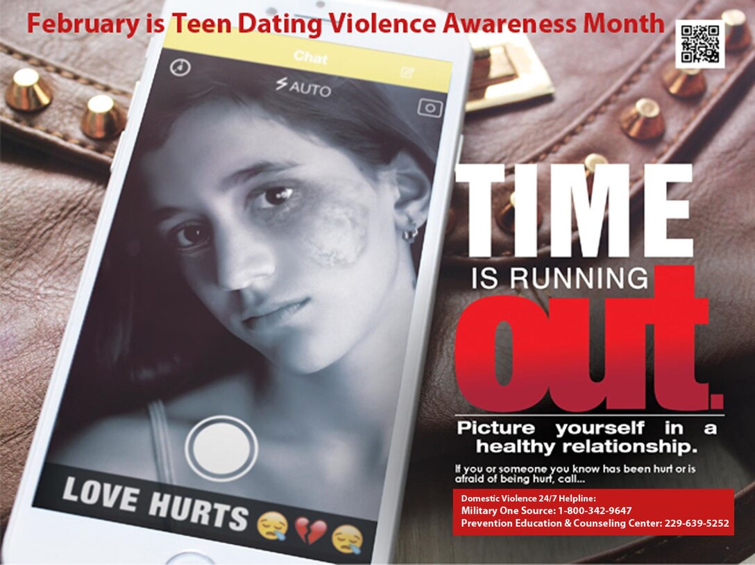 February is Teen Dating Violence Awareness Month. Active-duty service members and their families, who would like more information, may call Prevention Education and Counseling Center at 229-639-5252.