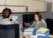 Master Sgt. Kirsten Inwood, a First Sergeant with the Missouri Air National Guard's 131st Bomb Wing Medical Group, mentors a Citizen Airmen at Whiteman Air Force Base, Missouri, Feb. 11, 2015.   She is the Missouri Air National Guard's 2014 First Sergeant of the Year. (U.S. Air National Guard photo by Senior Master Sgt. Mary-Dale Amison)