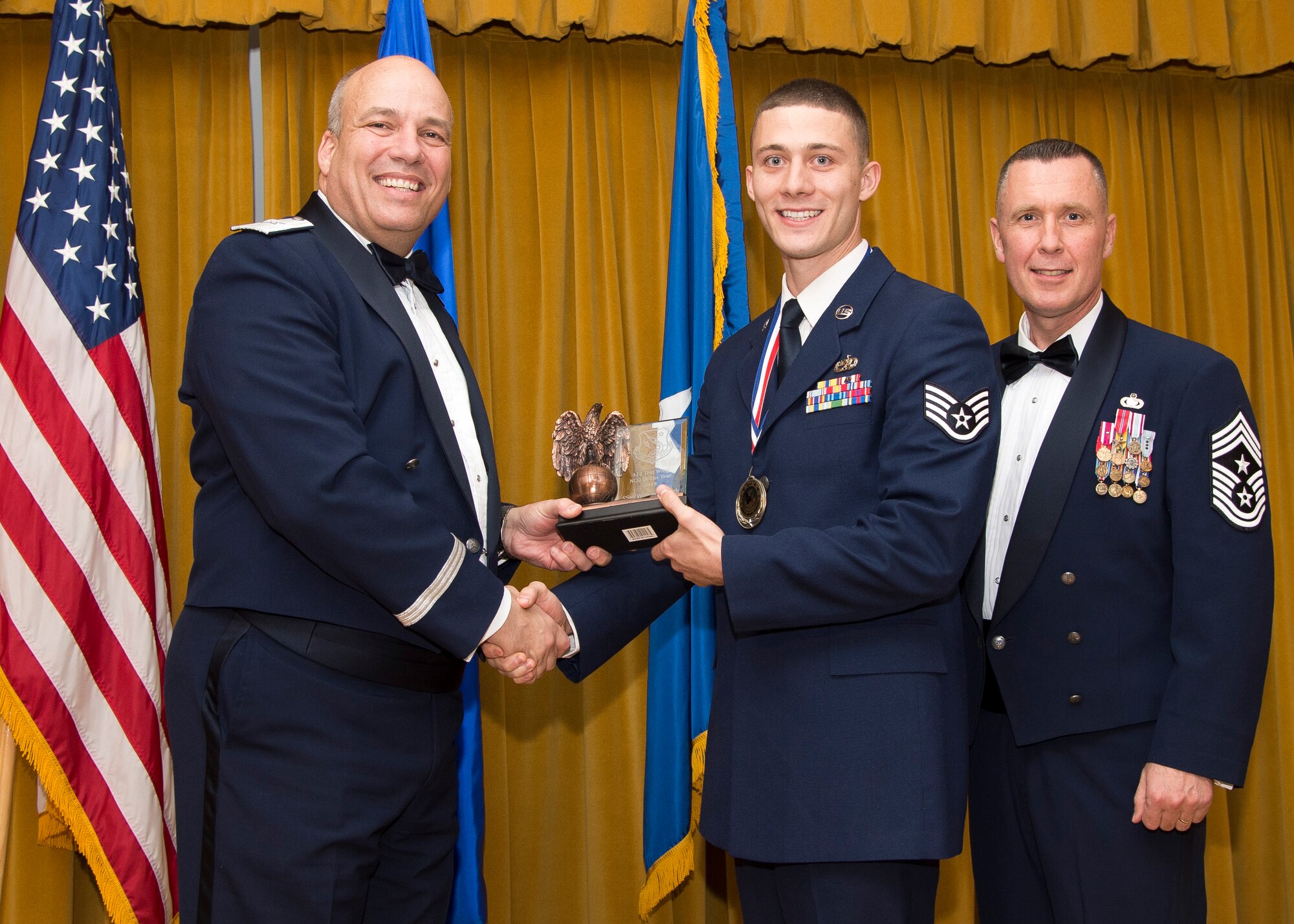 Staff Sgt. William Smith, 412th Flight Test Squadron, is NCO of the Year. (U.S. Air Force photo by Ethan Wagner)