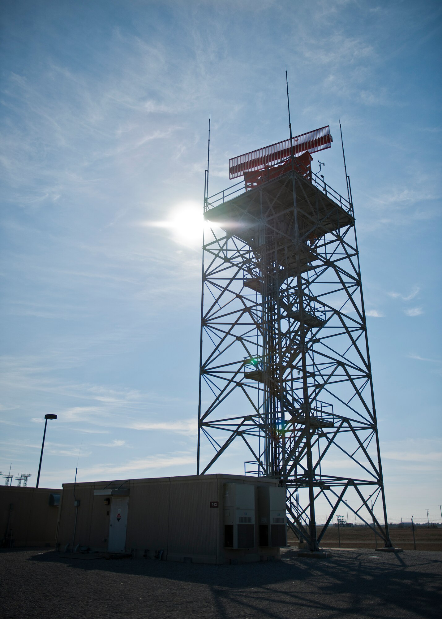 Eglin Air Force Base’s radar spins continuously sending out and bringing in information regarding location, direction and other critical information about the aircraft located in the base radar air traffic control facility’s area of responsibility.  (U.S. Air Force photo/Samuel King Jr.)