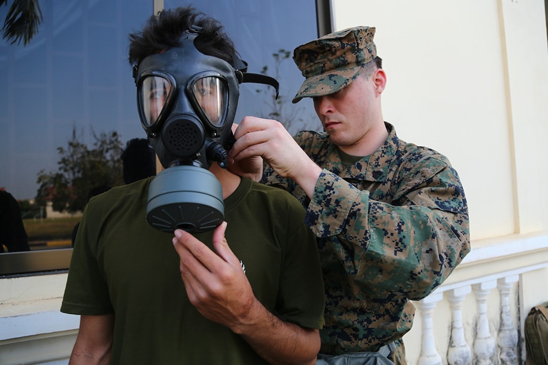 11th MEU CBRN Trains in Cambodia