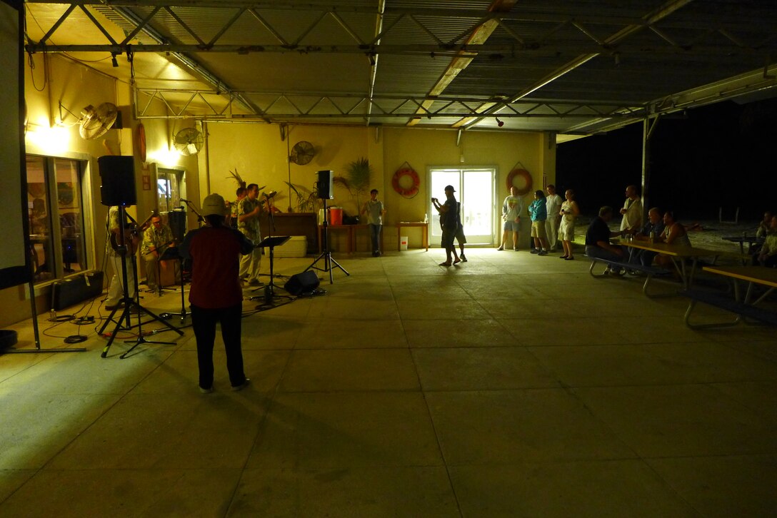 Wake Island, US Territory-- USAF Band of the Pacific-Hawaii, Small Kine Plays through the evening on Wake Island.(U.S. Air Force photo by TSgt Michael Smith) (released)
