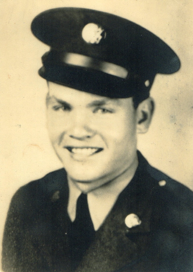 1st Lt. James F. Gatlin poses for a picture during his time in service. Gatlin was assigned to the 575th Bombardment
Squadron, 391st Bombardment Group, 9th Air Force, and was deployed to Germany when he went missing. 