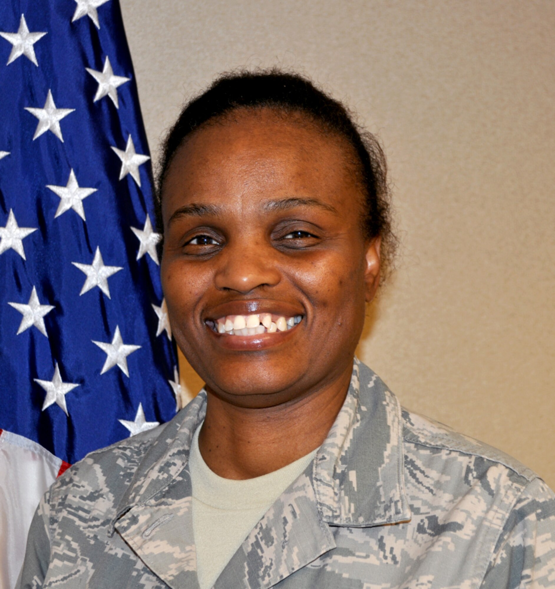 TRAVIS AIR FORCE BASE, Calif. --  Chief Master Sgt. Regina Buckhalter, 349th Medical Group Superintendent (U.S. Air Force photo/Ellen Hatfield) 
