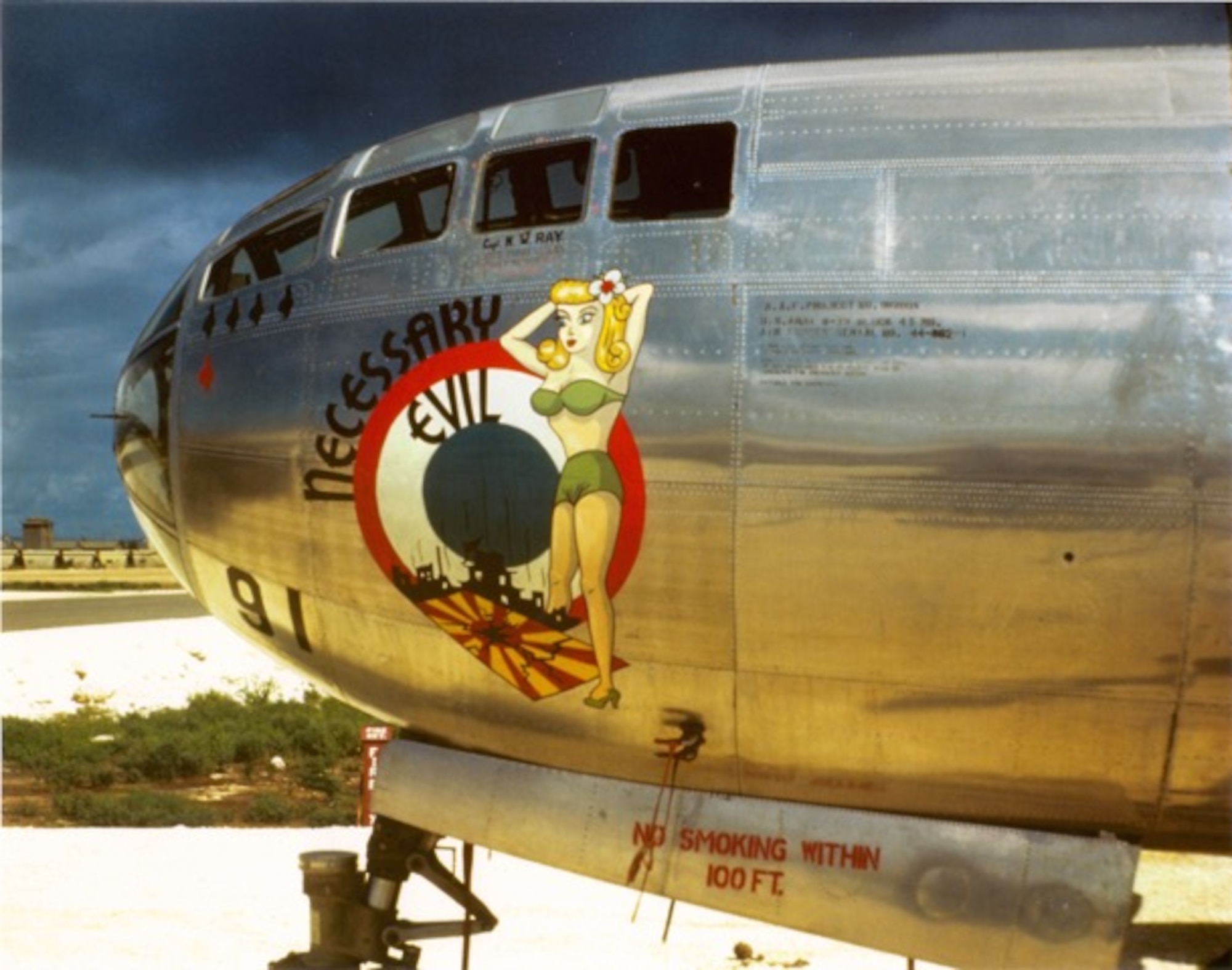 Pictured is Necessary Evil, the B-29 Superfortress used during the bombing on Hiroshima, Japan on Aug. 6, 1945. (Courtesy Photo)