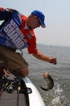 Sgt. Adam Lock, a recruiter with the Illinois National Guard, has found a way to enjoy his two favorite hobbies: fishing and talking about the National Guard. The 29-year-old is the only National Guard member on the Forrest L. Wood (FLW) Fishing Tour, which is sponsored by the National Guard.