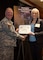 Jamie Grunner, (former) Resource Manager, Operational Protection Division, HQUSACE (right), receives AT Honor Roll Award from MG Mark Inch, Provost Marshal General (left) at the 2015 Annual Army Worldwide Antiterrorism Conference.
