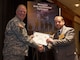 Jeffrey Mahaffey, All Hazards and Contingency Operations Program Manager, Fort Worth District (right), receives AT Honor Roll Award from MG Mark Inch, Provost Marshal General (left) at the 2015 Annual Army Worldwide Antiterrorism Conference.
