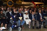 Tuskegee Airmen, family and friends join together recently for the expanded Tuskegee Airmen exhibit opening in the WWII Gallery at the National Museum of the U.S. Air Force.