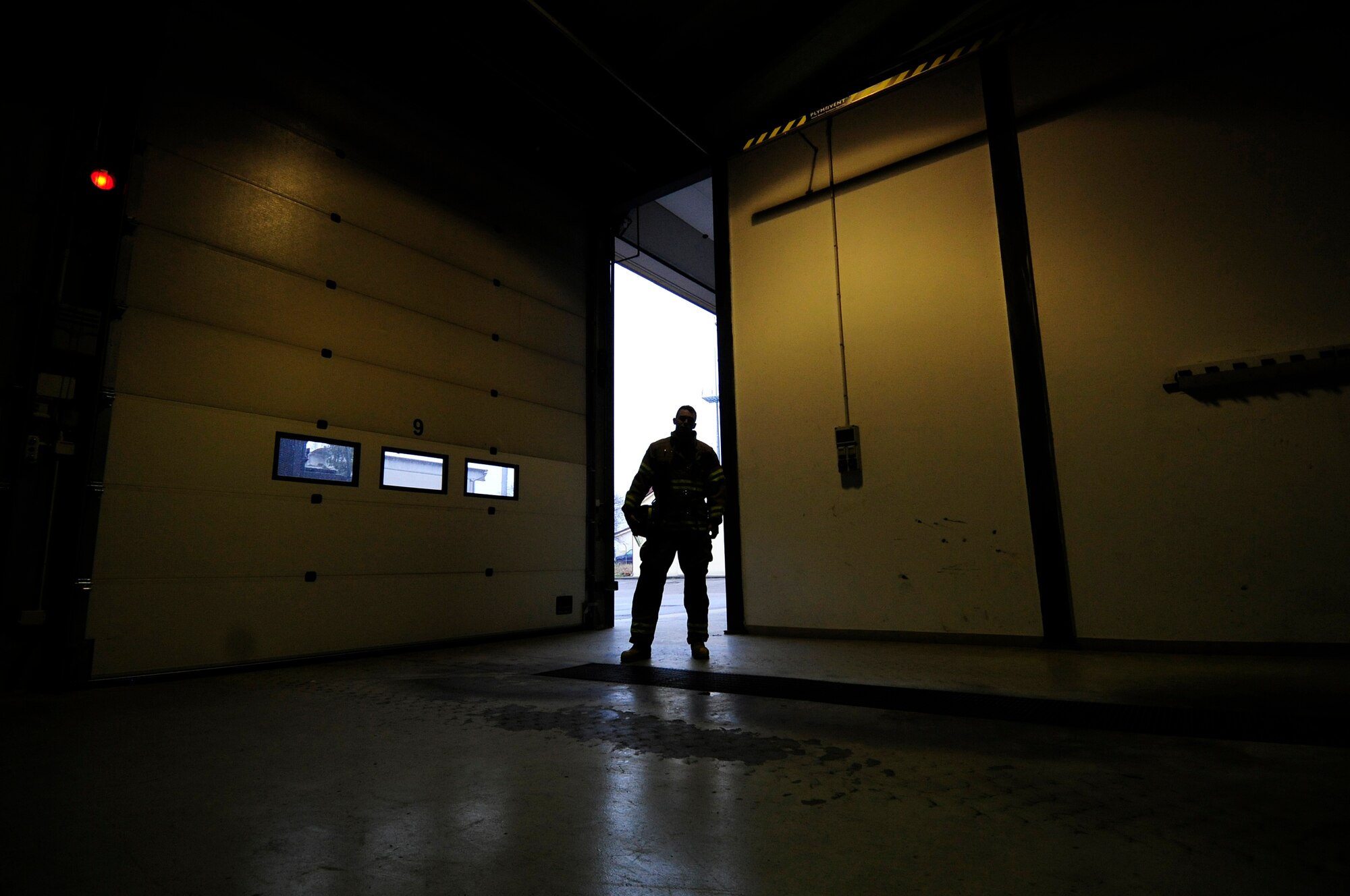 U.S. Air Force Airman 1st Class Justin Thornton, 31st Civil Engineer Squadron firefighter, supports the wing by responding to aircraft, airfield and structural fires, hazardous material incidents, and search and rescue missions.  Firefighters at Aviano work around the clock and consistently train to ensure mission readiness. (U.S. Air Force photo by Staff Sgt. Evelyn Chavez/Released)