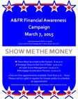 On March 7 from 8 a.m. to 12 p.m., Airman & Family Readiness will present 4 financial workshops and offer one-on-one appointments. This event will allow members access to needed financial services and counseling. 