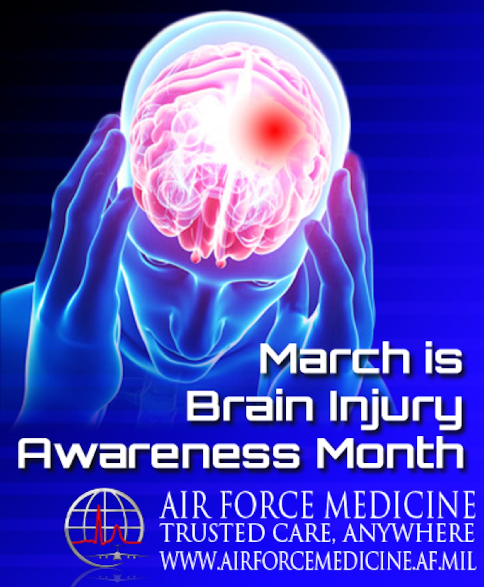 Brain Injury Awareness timeline Mar 2015 (US Air Force Graphic / Steve Thompson)