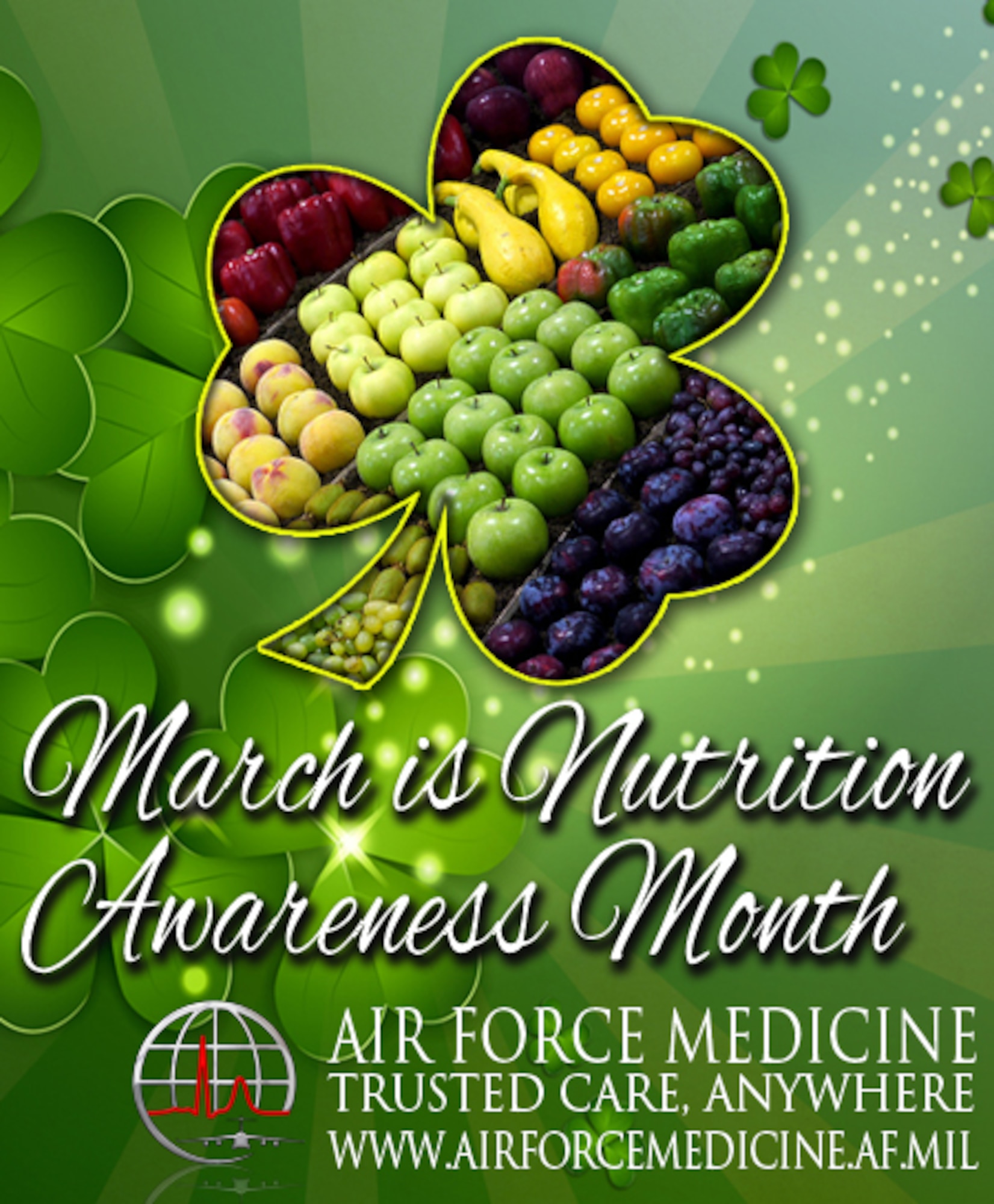 AF Nutrition Awareness Timeline Mar 2015 (US Air Force Graphic / Steve Thompson)