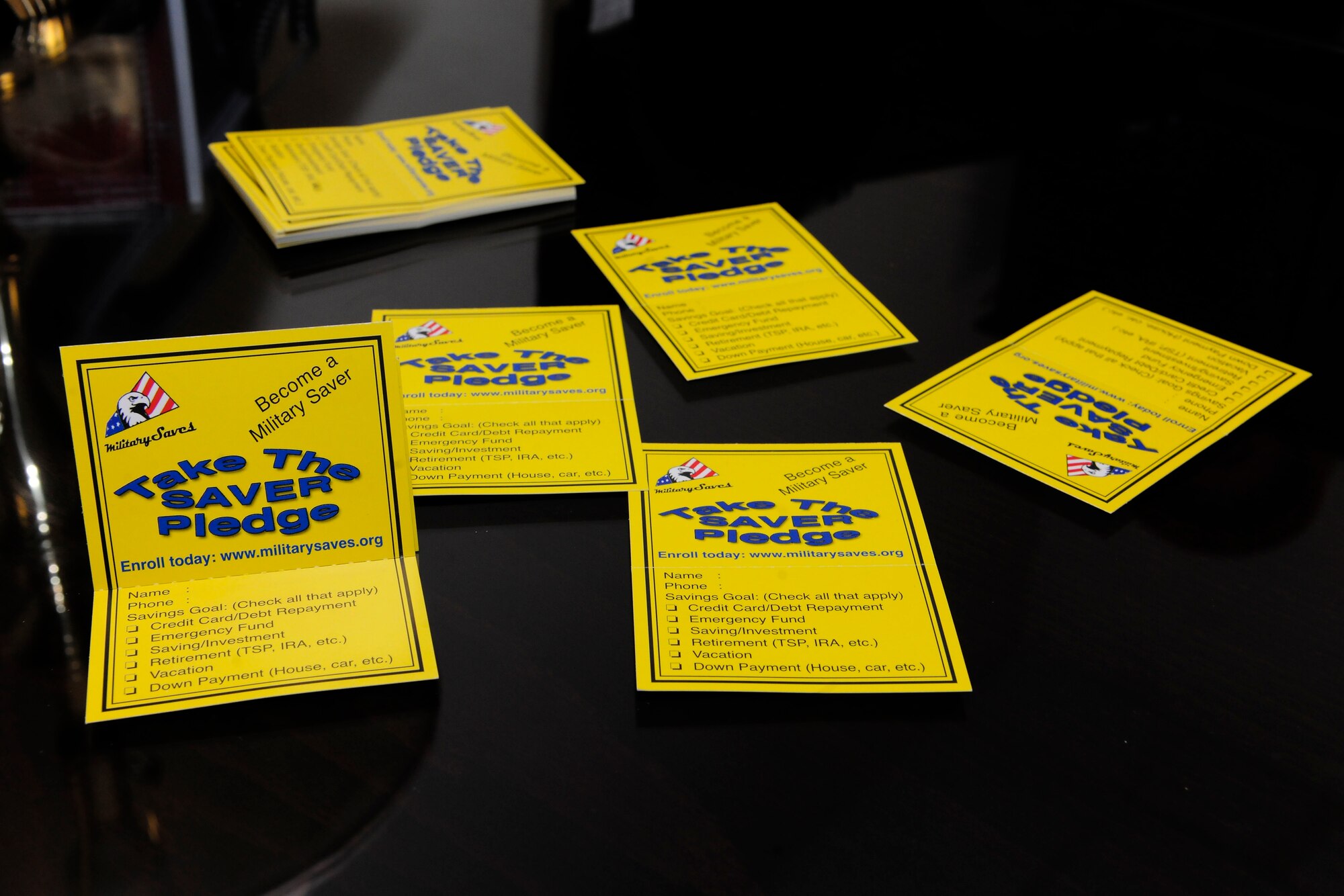 For Military Saves Week the Airman and Family Readiness Center hosted several classes on financial wellness Feb. 24, 2014, at Incirlik Air Base, Turkey. The A&FRC encouraged Airman and their families to take the ‘Savers Pledge’ and start saving immediately. (U.S. Air Force photo by Senior Airman Krystal Ardrey/Released)