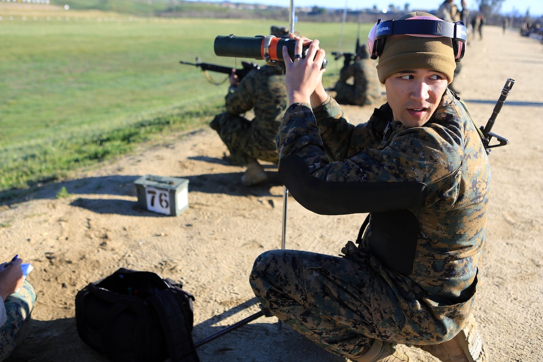 Marines compete in the Western Division Matches that are being held at Wilcox Range in the 33-area of Camp Pendleton from Feb. 25 to March 3. Marines will learn how to enhance their marksmanship proficiency within the Marine Corps by refining precision marksmanship skills through advanced marksmanship training and competition. 