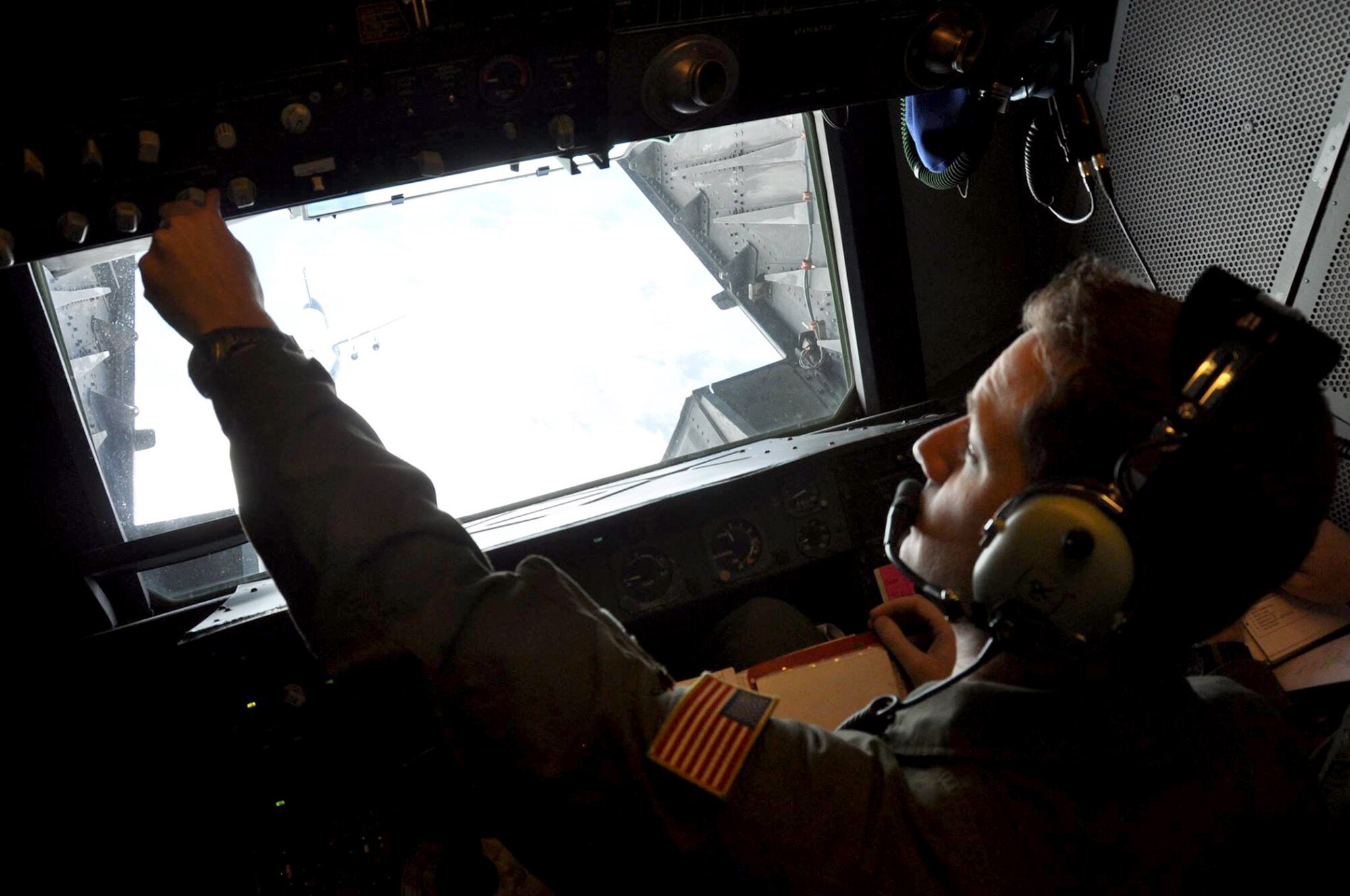 TRAVIS AIR FORCE BASE, Calif. -- The 70th Air Refueling Squadron trained on their mid-air refueling procedures during the AFSC Training weekend on Feb. 21, 2015. (U.S. Air Force photo/Senior Airman Sajjan Singh)